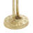 Simmonds Gold Aluminum Metal Flamingo Decorative Sculpture, Set of 2 15", 17"H