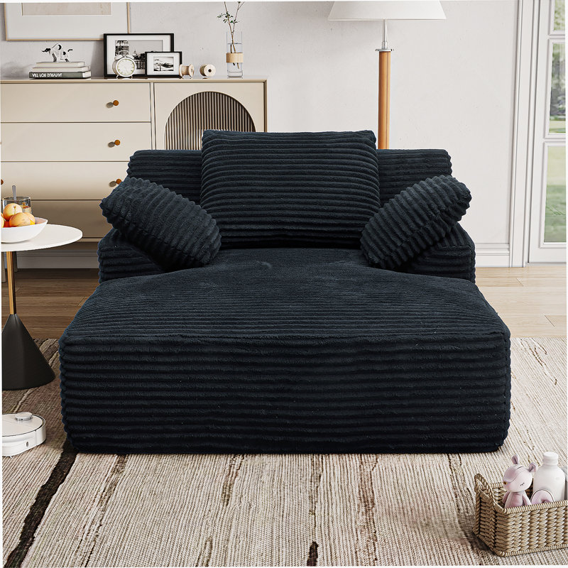 Lounge Chaise, Black