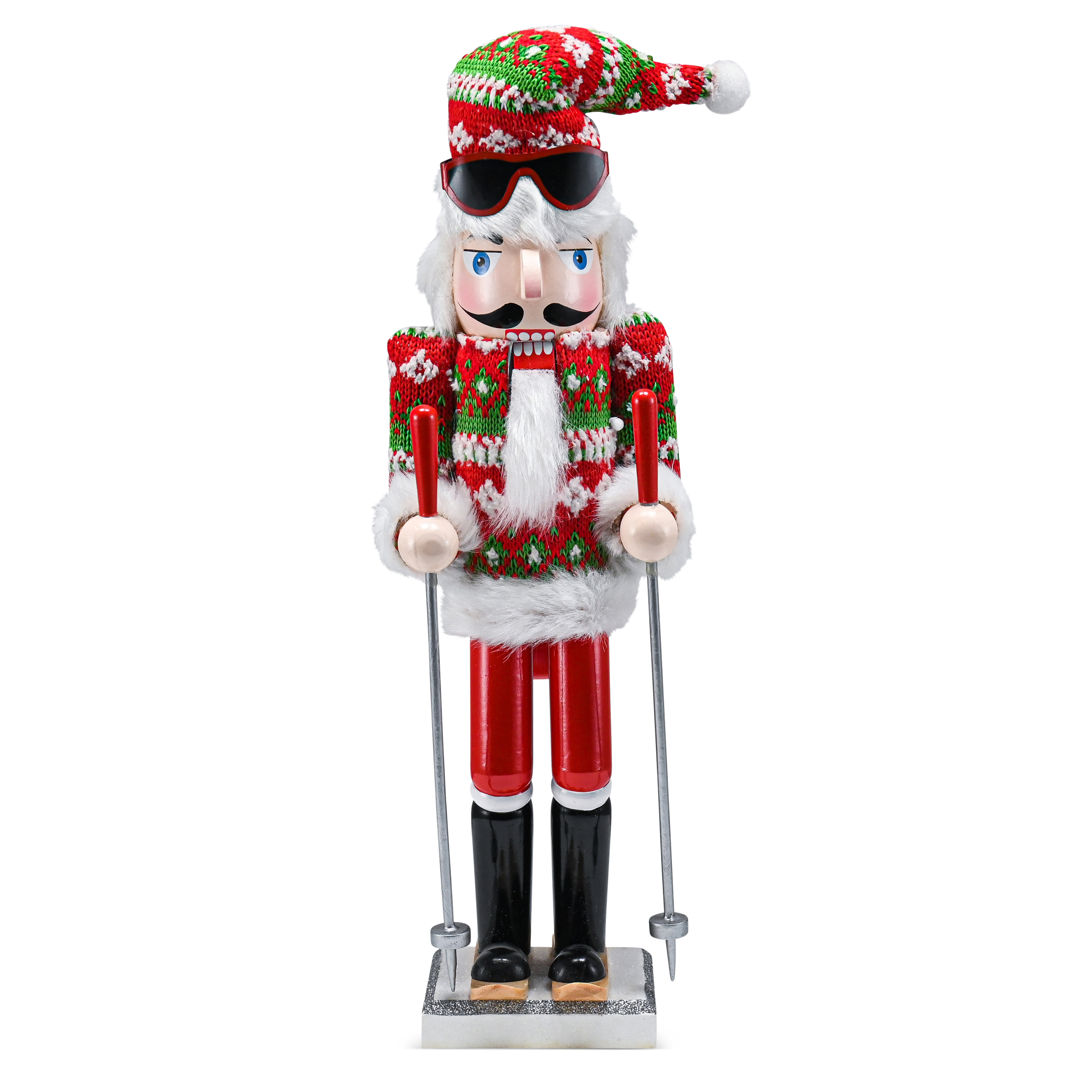 Wood Skiing Nutcracker main image 0