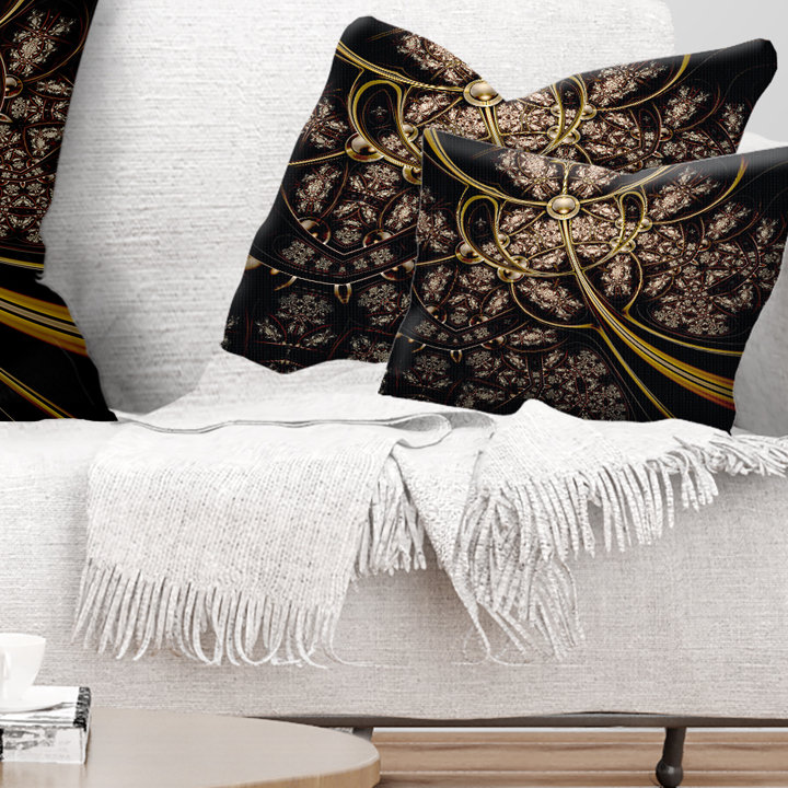Coussin lombaire abstrait, Rectangulaire, 12 po x 20 po