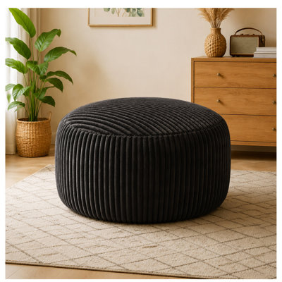oversized lazy chair,4FT bean bag chair, memory foam filling, adult and teen bean bag chair, soft sofa with Soft Fabric Cover, round sofa for living room, bedroom, college dorm.