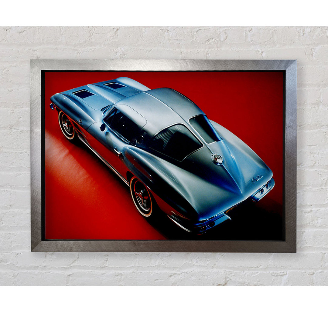 C 1963 Chevrolet Corvette Stingray - Einzelner Bilderrahmen Kunstdrucke