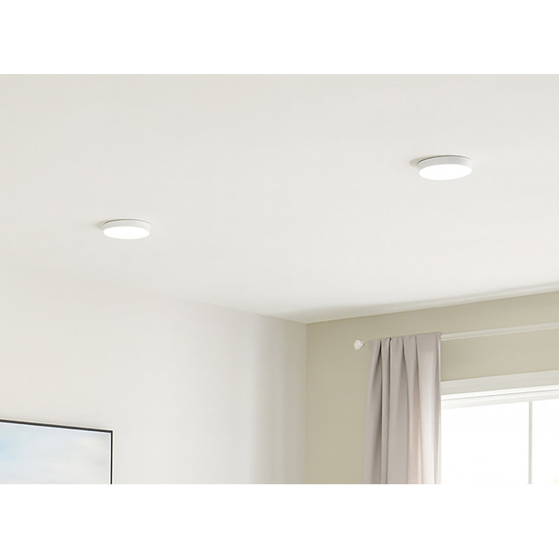 Brim LED Flush Mount - White - 5" Dia., 5", 9 W