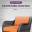 Chaises de patio pivotantes en osier et rotin-247943703