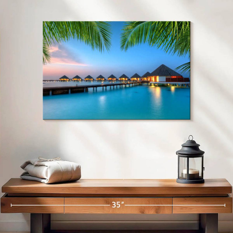 Bungalow Aletra Maldives Water, H 16 po x l 24 po