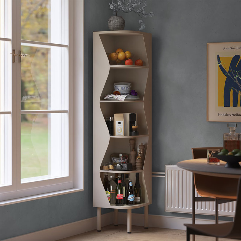 Bibliothèque de style moderne, Crème, crème