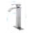 Waterfall - Style Single Handle Bathroom Faucet, Pop Up Drain  No Overflow , Brushed Nickel Finish, Stainless Steel, Rust Surface, Stable Flow, For Non Overflow Sinks Faucet With Drain, No Overflow,-121639273