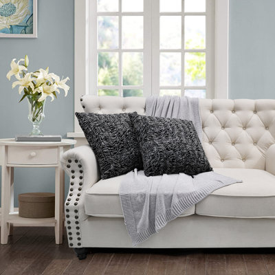 Housses de coussin en fausse fourrure
