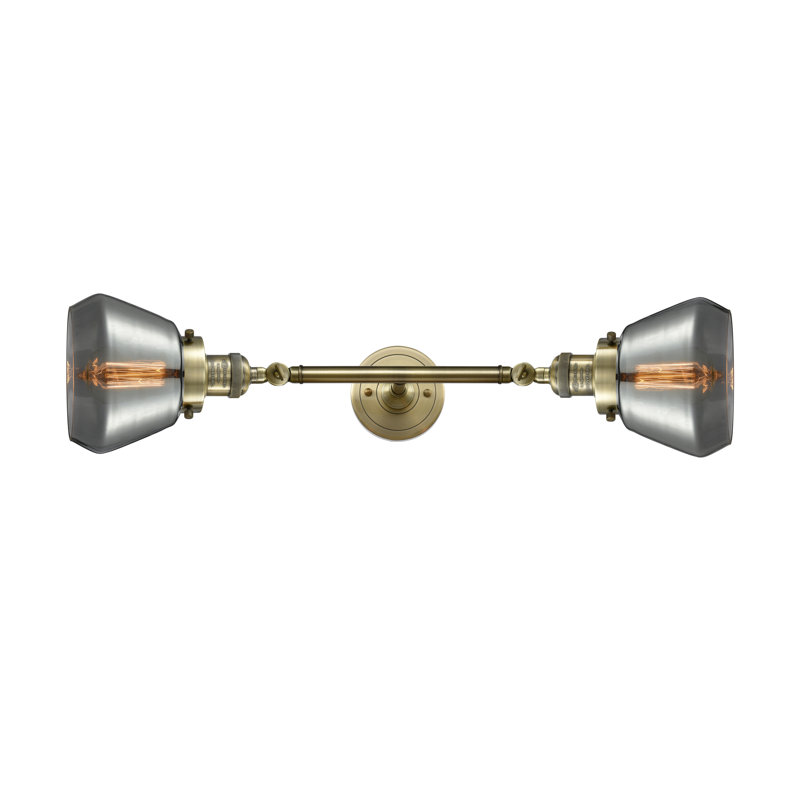 Chill 2 - Light Dimmable Vanity Light, Plated Smoked, Antique Brass, Bulb Not Included