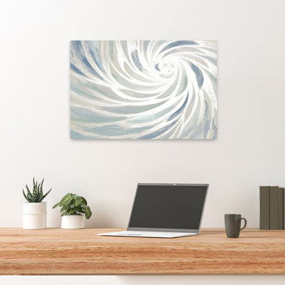 Calming Grey Vortex Abstract Contemporary Art