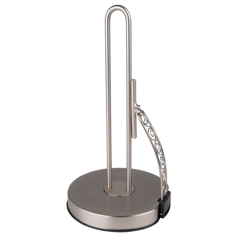 Porte-essuie-tout Scroll Tension, Nickel satiné