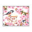 Tasse à thé oiseaux et fleurs - Peinture sur toile-59761562-59761563