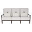 Coco Cushioned Sofa w/Three Accent Pillows
