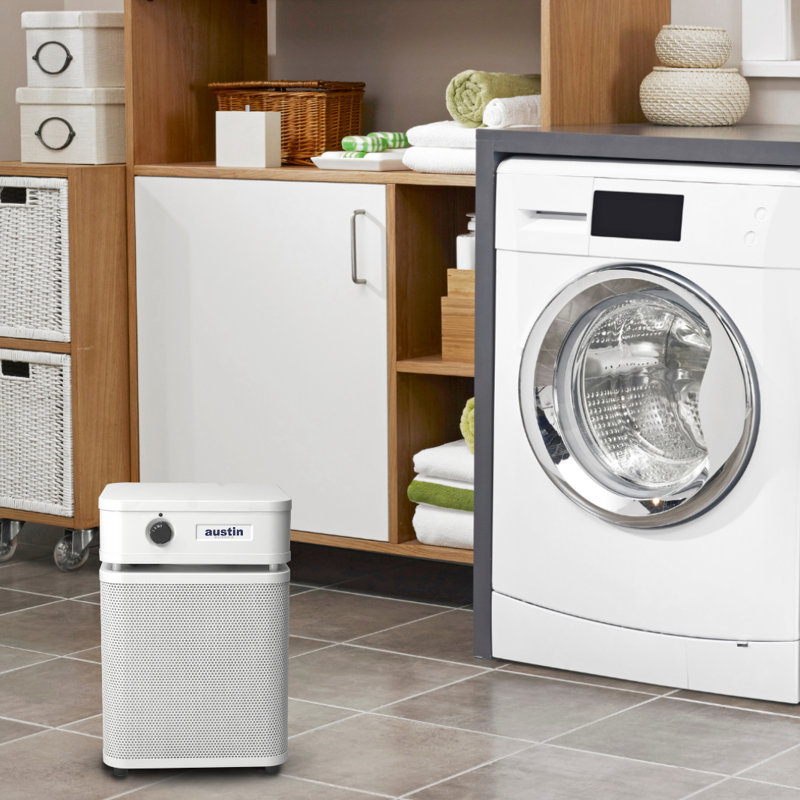 Austin Air Healthmate Plus Junior Air Purifier for Smaller and Cleaner Space, Sandstone