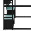 Lit mezzanine en bois avec bureau-1339748978