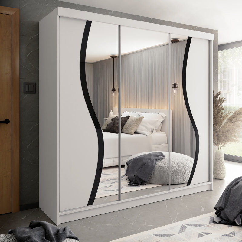 Christey Wardrobe, White/Black