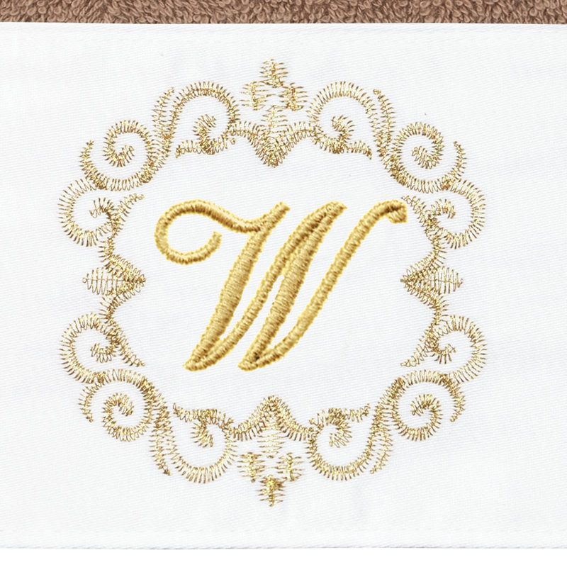 Winston Porter 100% Turkish Cotton Wensel 2PC Embellished Hand Towel Set, W