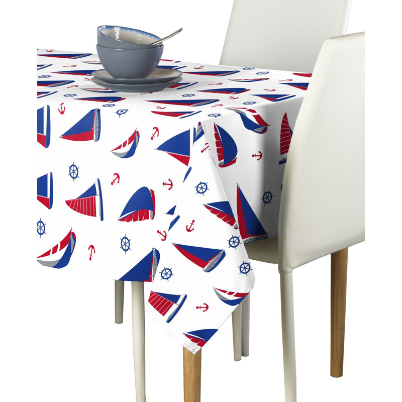 Errico Geometric Tablecloth, 104" L x 60" W