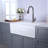 Farmhouse Apron Single Bowl Ceramic Kitchen Sink with Accessories