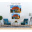 Flamboyan Tree Village, décor portoricain, art mural suspendu en acrylique-1764856190