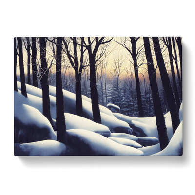 Gentle Winter Forest - Wrapped Canvas