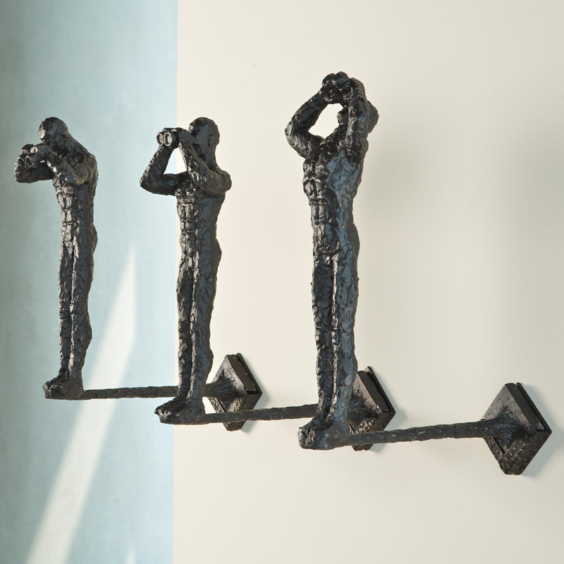 Bronze Sand Casted Iron Wall Sculpture with Mounting Bracket