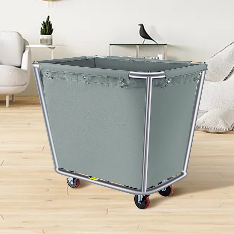 Tissu / chariot en acier inoxydable avec roulettes
