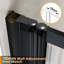 Bellissa 990mm - 1000mm W x 1400mm H Pivot Framed Tub Door with Clear Glass