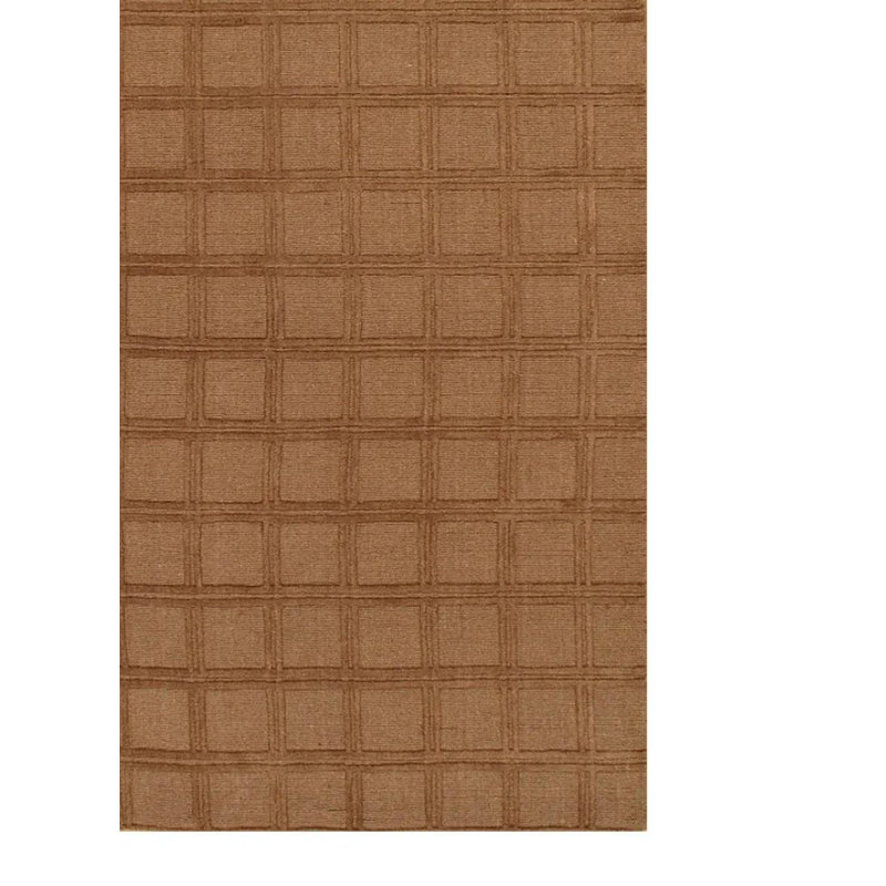 Geometric Area Rug in Brown