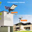 Éclairage extérieur à DEL pour la maison (ensemble de 2) avec panneaux solaires Crépuscule à l'aube avec capteur de mouvement Télécommande 6500W étanche pour les parcs de stationnement