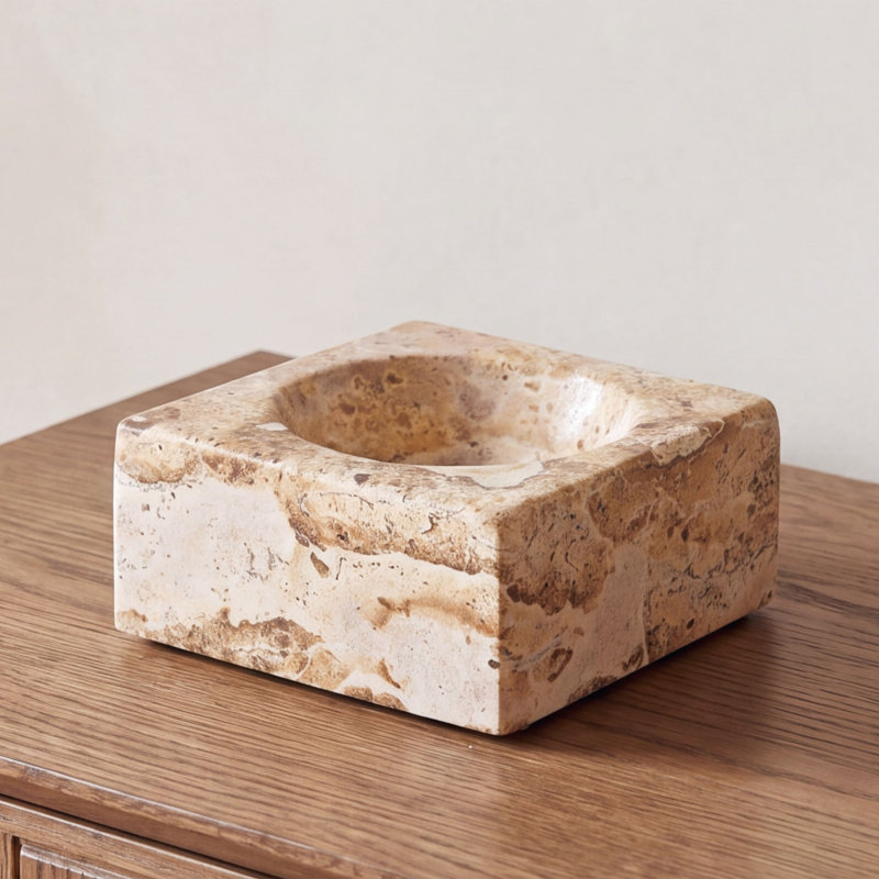 Apollo Marble Catchall Panther Stone, Beige