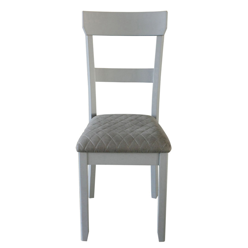 2 chaises avec dossier, sièges rembourrés gris, chaises d'appoint avec pieds, siège, pieds,