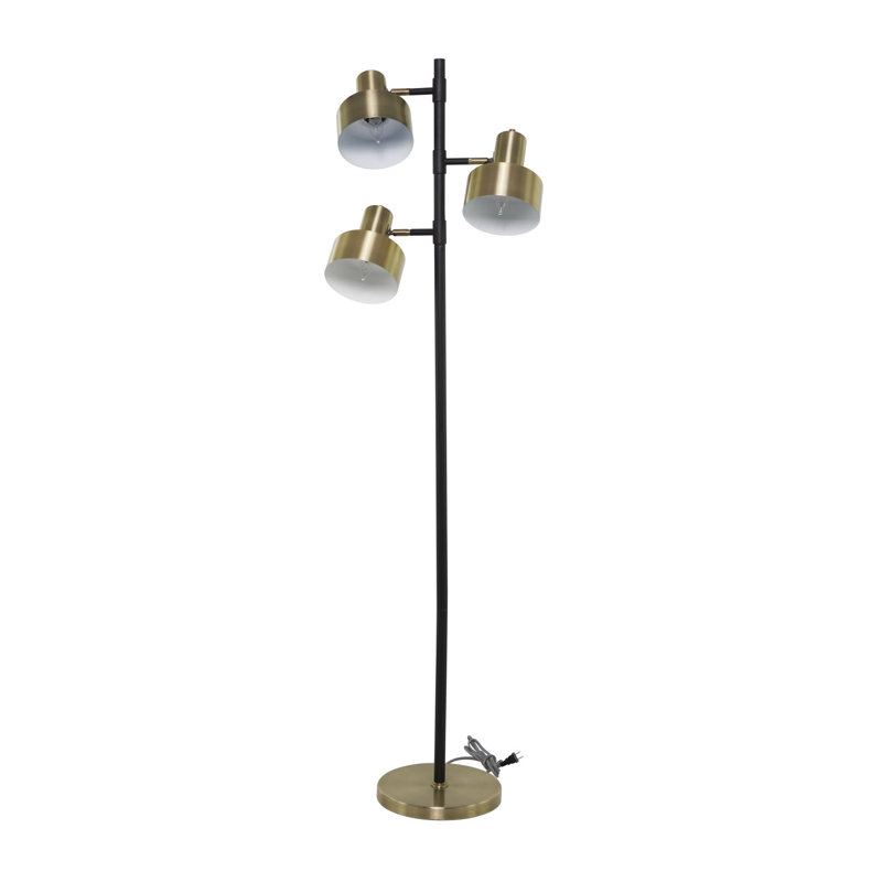 67'' Brass Tree Floor Lamp Set