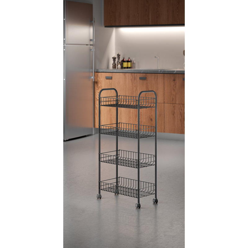 Ascona Lava All-Purpose Trolley, 4 Units, Black