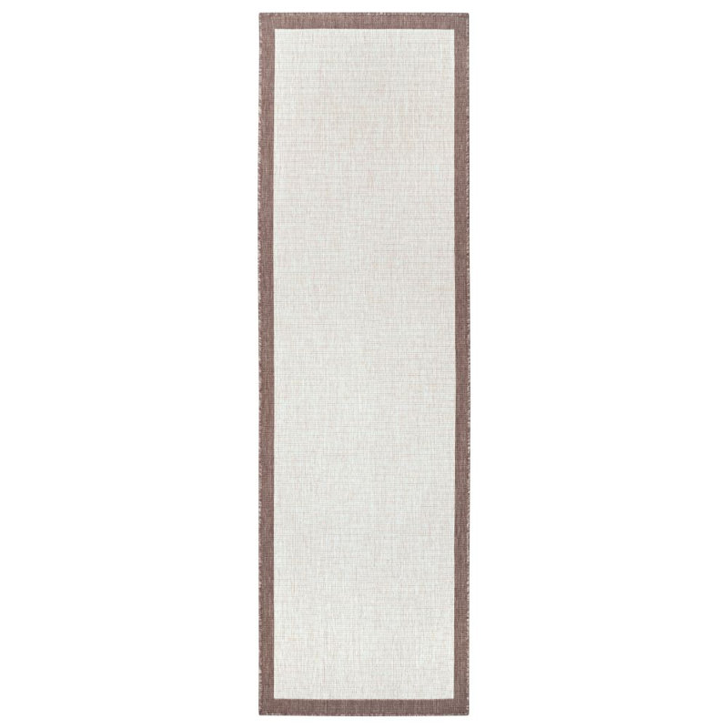 Panama Flatweave Linen/Cream Rug, Runner 80 x 250cm