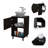 1-Shelf Single Bathroom Vanity Wenge