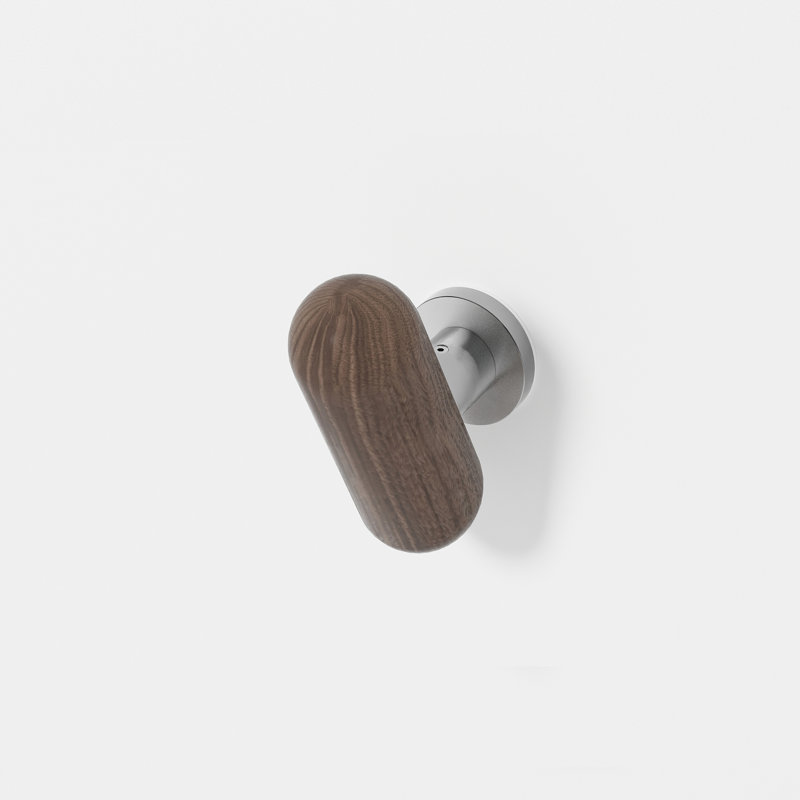 Ikko Wall Mounted Robe Hook, Walnut