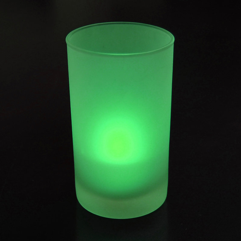 Bougies chauffe-plat à piles - 12 pièces, Vert