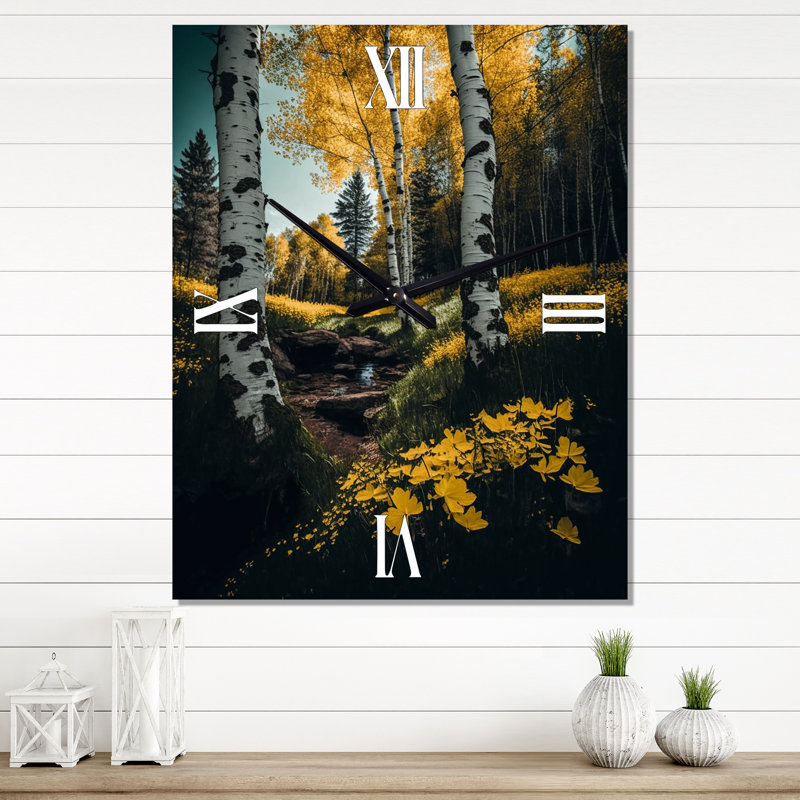 Jawon - Horloges murales paysage forestier, Petit