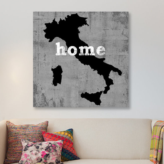 « this is home series : italie », reproduction d’impression sur toile, H 18 po x l 18 po x P 1,5 po