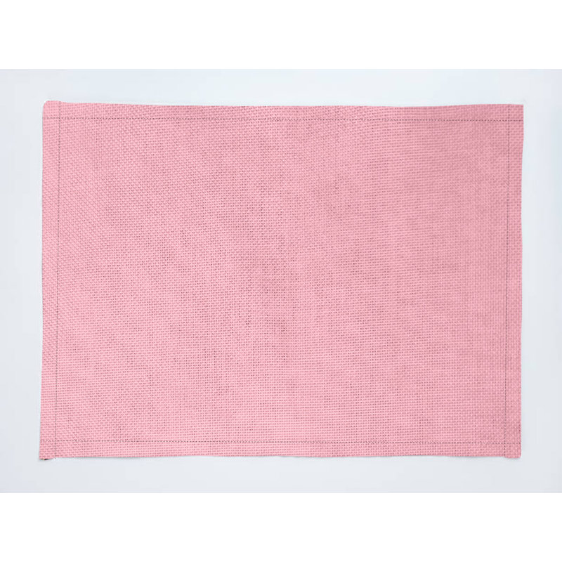 Faux Burlap Placemats, Pink