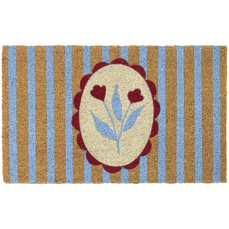 Feminine Flower 18" x 30" Doormat