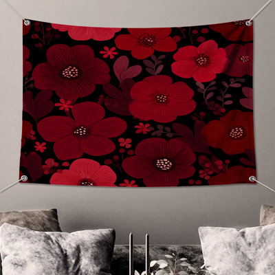Floral Wall Tapestry -  Nature Wall Decor