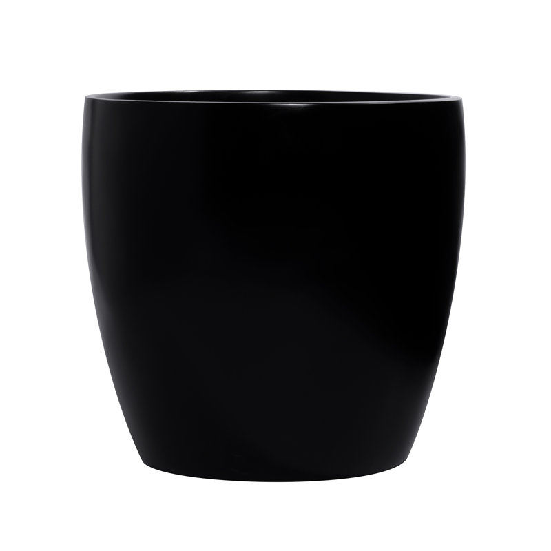 Jardinière cylindrique Napa, Noir, H 21,5 po x l 22 po x P 22 po