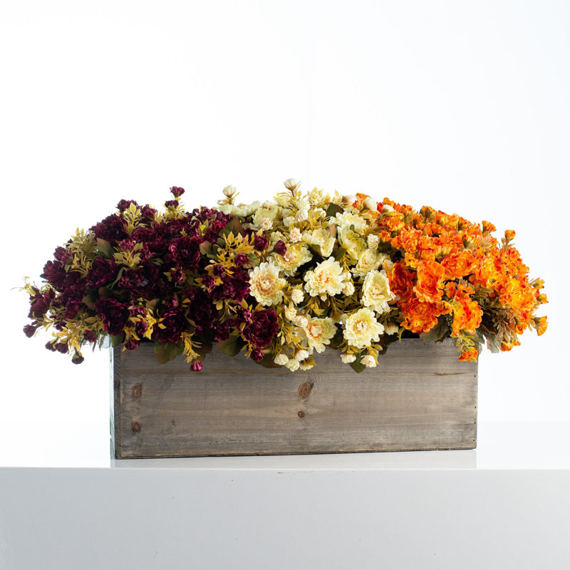 Mum Faux Floral in Planter