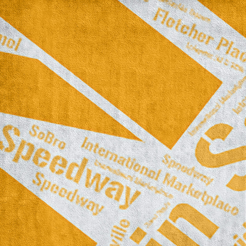 Bath Towel, Orange, Poly/Cotton, Indianapolis