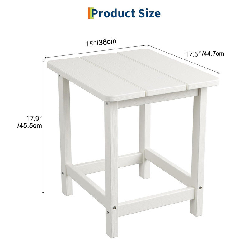 End Table, White