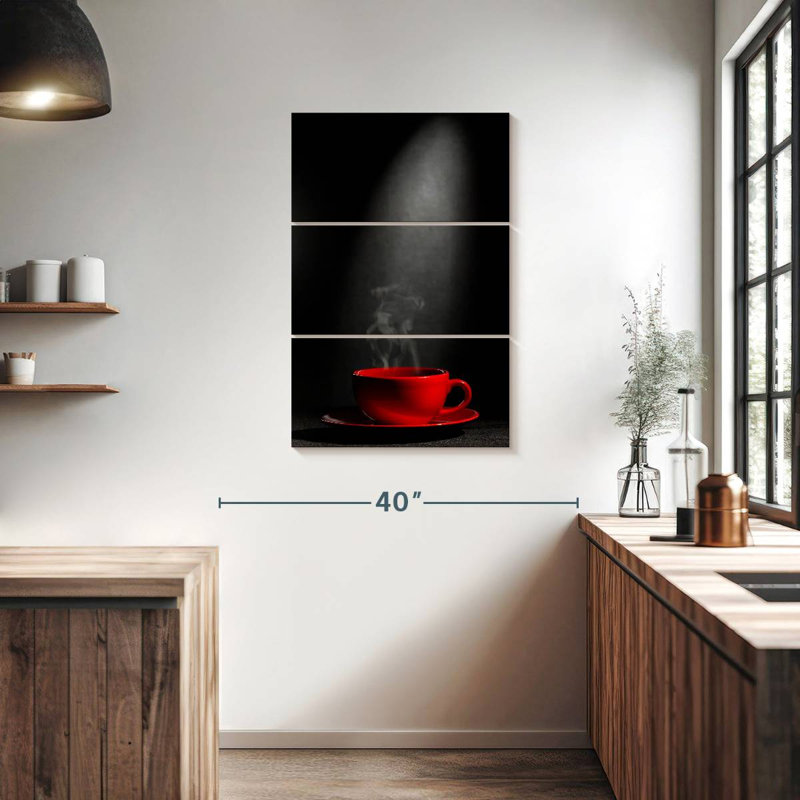 Yarlin Steaming Coffee Cup, 38" H x 24" W