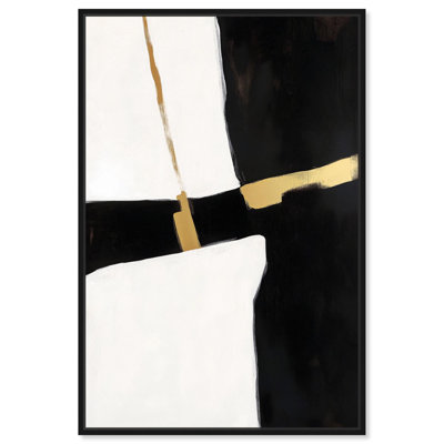 Art Remedy Black and White Art Canvas   Urban Grid II