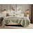 Botanical Leaves Sage 100% Cotton 3-Piece Full/Queen Quilt Set-125545998-125545996